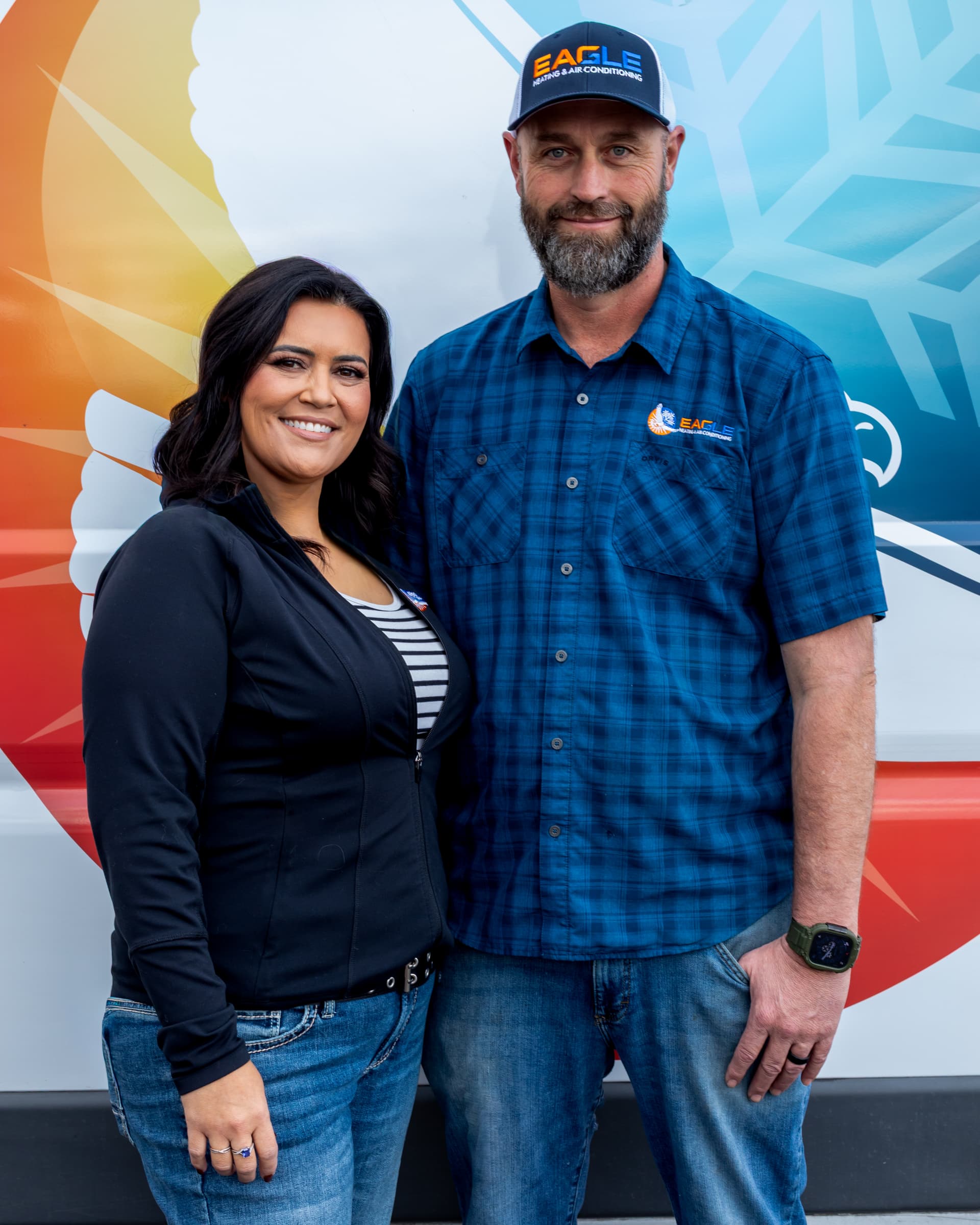 Brock and Dawn Pickett, owners of Eagle Heating and Air